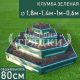 Шестигранная-4-зеленая-1,8м-1,4м-1м-0,6м